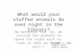 What Would Your Stuffed Animals Do Over Night