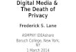 Digital Media & the Death of Privacy