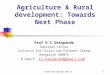 Agriculture & Rural Development TISS