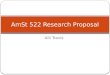 Amst 522 research proposal