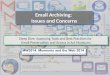 Email Archiving Concerns Lightning Talk MW 2014