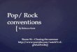 Pop rock conventions