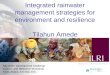 Integrated rainwater management strategies for environment and resilience
