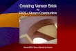 Creating Veneer Brick For EIFS/stucco Construction