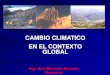 Cambio climático en el contexto global