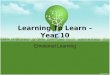 Learning to Learn – year 10