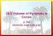 12 5 volumes of pyramids and cones