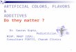 Artificial Colors, Flavors And Additives 3 1 1