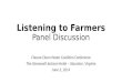 Listening to farmers