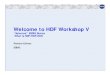 Welcome to HDF Workshop V