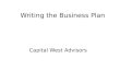 How to write a bussiness plan