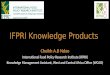 IFPRI KNOWLEDGE PRODUCTS