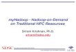 myHadoop - Hadoop-on-Demand on Traditional HPC Resources