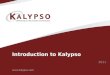 Introduction To Kalypso
