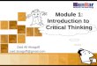 Introduction to-critical- thinking