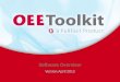 Oee toolkit product overview april 2013