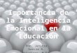 Inteligencia emocional en la educación