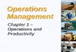 Introduction To Operation Managemet