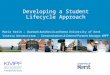 Marie Kerin University of Kent - Developing a student lifecycle approach