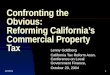 Commercial property tax reform by Ca Tax Reform Asso