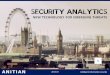 Security Analytics - New Technology For Emerging Threats