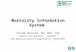 Mortality information and situation in the americas