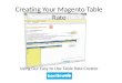 Creating your-magento-table-rate