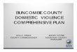 Buncombe County Domestic Violence Comprehensive Plan