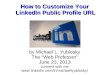 How to customize your linkedin public profile url