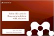 Scientific Article Recommendation with Mahout