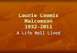 Laurie Loomis Malcomson