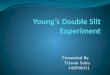 Young’s double slit experiment