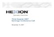 Hexion Q307lEarningsCall