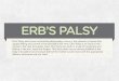 Erb's Palsy