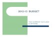 January 25, 2012 Budget Presentation