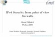 IPv6 Security from point of view firewalls