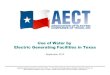 Use of Water by Electric Generating Facilities in Texas