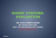 Evaluation of short stature