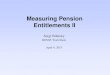 Pensions Core Course 2013: Measuring Pension Entitlements II