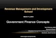 Government Finance Concepts