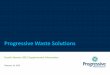 Progressive Waste Solutions Fourth-Quarter Supplemental Information Package