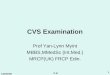 Cvs examination