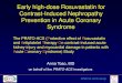 Rosuvastatina disminuye la incidencia de nefropatía por contraste en pacientes con síndrome coronarios agudos que reciben estrategia invasiva precoz