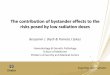 The contribution of bystander effects to the risks posed by low radiation doses  blyth