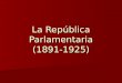 Parlamentarismo Chile