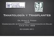 Tanatologia y Trasplantes