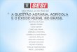 Seminario a questão agrária, agrícola e o êxodo rural no brasil