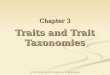 Trait and taxonomies