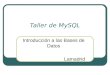 Introduccion a las Bases de Datos con MySQL