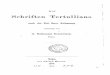 N. Bonwetsch, Die Schriften Tertullians nach der Zeit ihrer Abfassung, Bonn 1878